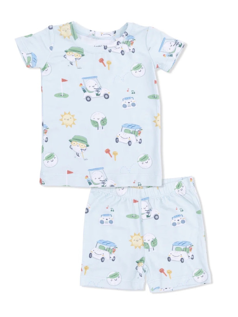 Angel Dear Golf Pros Short Pajama Loungewear Set 18-24 months 3-4 5-6